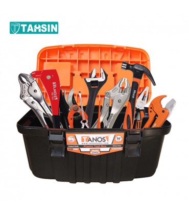 جعبه ابزار پلاستیکی تانوس مدل سورن سایز16 اینچ