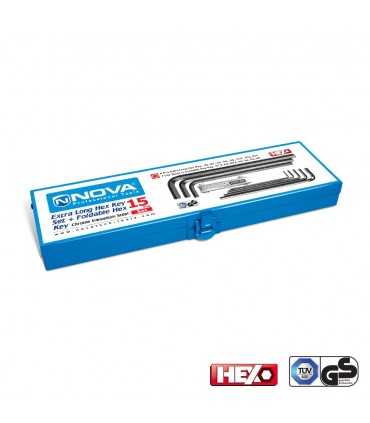 آلن جعبه ای شش گوش جعبه ای نووا مدل NTK1150 تعداد 15 عددی