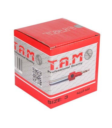 مته خزینه الماسه T.A.M سایز 3 بسته 25 عددی