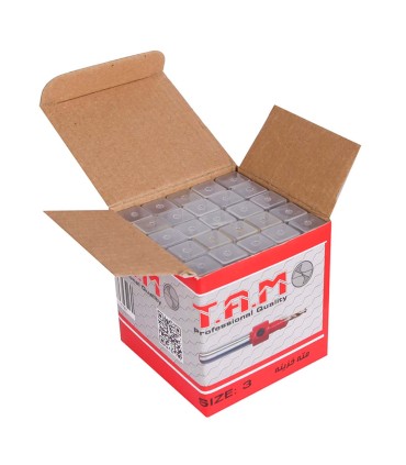 مته خزینه الماسه T.A.M سایز 3 بسته 25 عددی