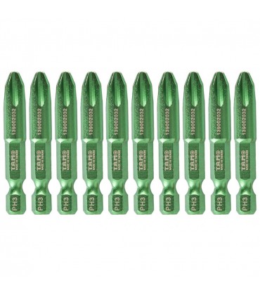 نوک پیچ گوشتی چهارسو T.A.M سایز 5 سانت بسته 10عددی