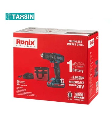 کیت دریل شارژی چکشی رونیکس مدل 8900