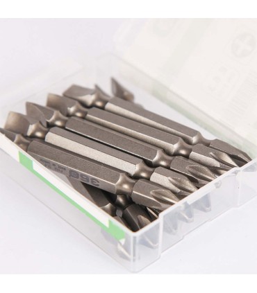 نوک پیچ گوشتی یکسرچهارسو یکسر دوسو 360 بسته 10عددی