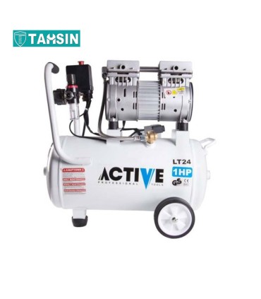 کمپرسور باد بیصدا اکتیو مدل AC-1324SN سایز 24 لیتری