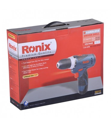 دریل پیچ گوشتی شارژی رونیکس 8512