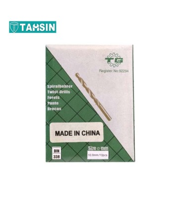 مته آهن طلایی TG سایز 10 میلی متر بسته 10 عددی