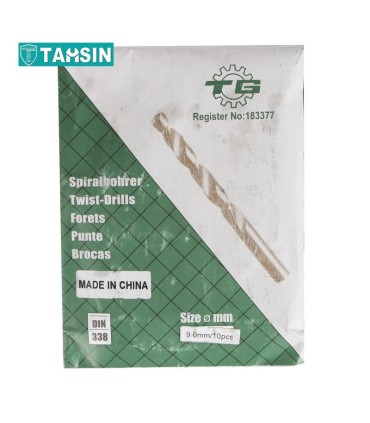 مته آهن طلایی TG سایز 9 میلی متر بسته 10 عددی