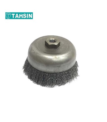 فرچه کاسه ای افشان سیم نقره ای سایز 10 سانت