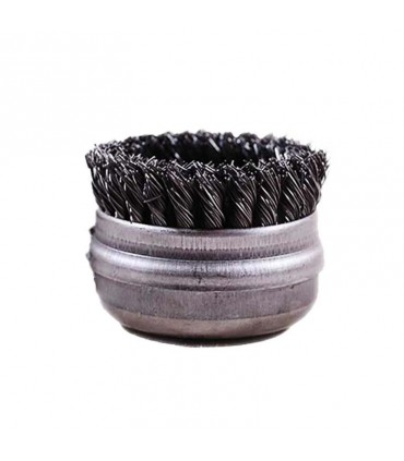 فرچه کاسه ای افشان بافته ای نقره ای سایز 7.5 سانت