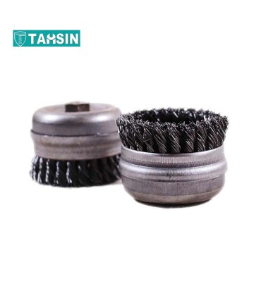 فرچه کاسه ای افشان بافته ای نقره ای سایز 7.5 سانت