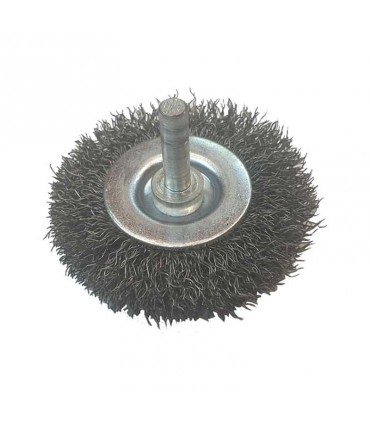 فرچه تخت سر دریلی رنگ نقره ای سایز 6 سانت