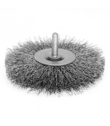 فرچه تخت سر دریلی رنگ نقره ای سایز 9 سانت