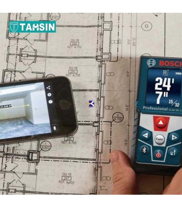 متر لیزری بوش مدل GLM50C برد 50 متری