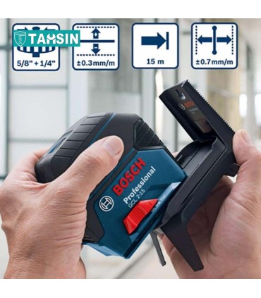 تراز لیزری خط و نقطه بوش مدل GCL2-15 برد 15 متری