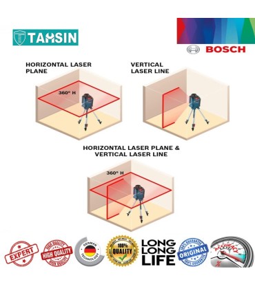 تراز لیزری خط بوش مدل GLL2-20 برد 20 متری