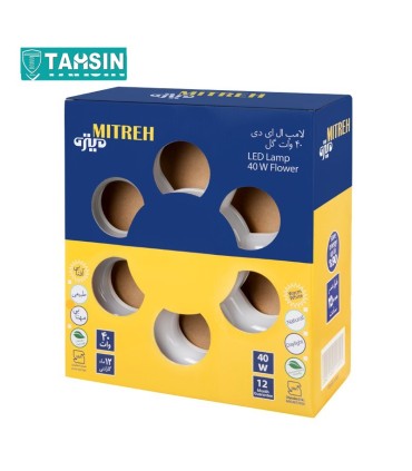 لامپ ال ای دی 40 وات میتره مدل گل