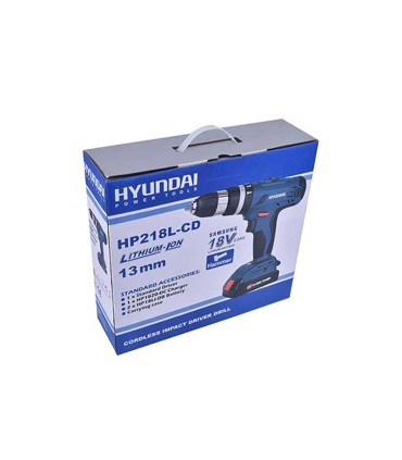 دریل شارژی هیوندای مدل HP218L-CD باتری 18 ولت