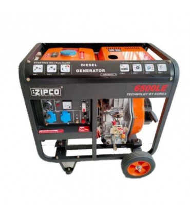 موتور برق دیزلی استارتی و هندلی زیپکو مدل DG6LP