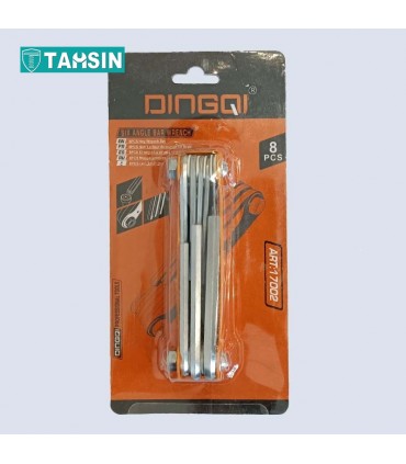 مجموعه 8 عددی آچار آلن چاقویی دینگشی مدل ART17002