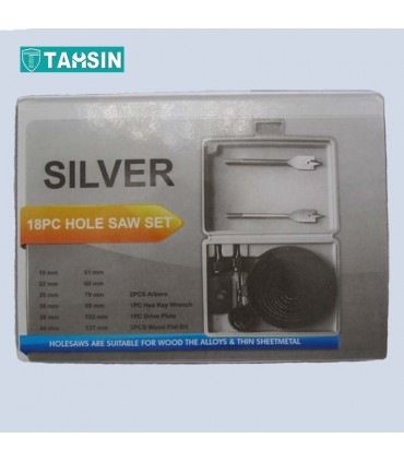 مجموعه 18 پارچه گرد بر سیلور