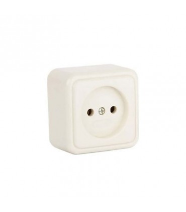 پریز بدون ارت روکار طرح قدیم پارت الکتریک مدل 105