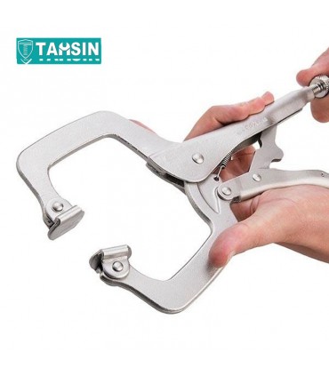 انبر قفلی Cشکل هماهنگ شونده ایران پتک مدلHE1110سایز600گرمی