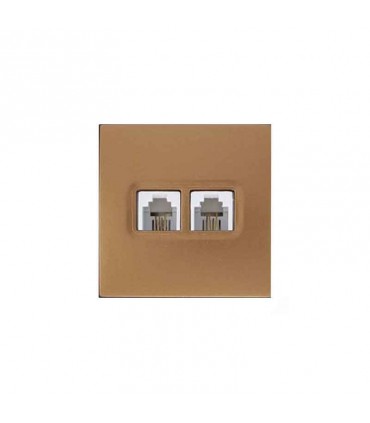 صفحه پریز تلفن دو سوکته پارت الکتریک مدل آذین 6250