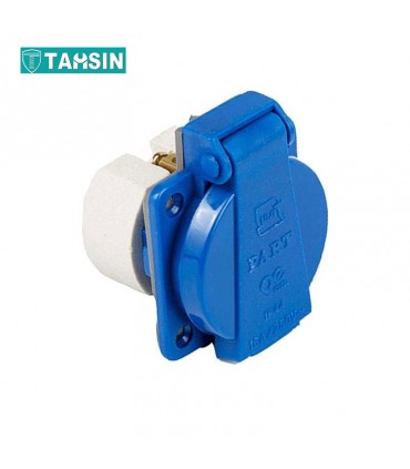 پریز درب دار تابلویی تکفاز آبی پارت الکتریک مدل 124