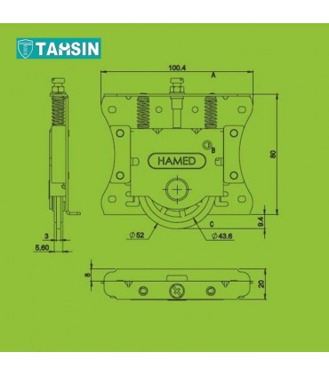 قرقره ریلی 80 کیلویی حامد