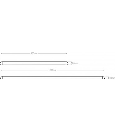 مهتابی ال ای دی 10 وات آریا ترانور 60 سانت