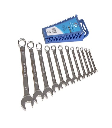 مجموعه 12 عددی آچار یکسر تخت یکسر رینگی بی اس مدل 622