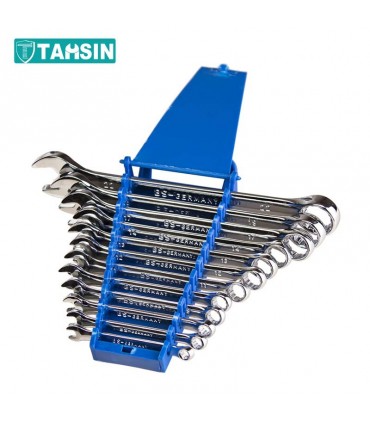 مجموعه 12 عددی آچار یکسر تخت یکسر رینگی بی اس مدل 622