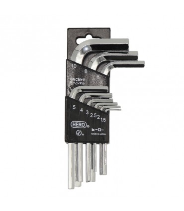 مجموعه 9 عددی آلن شش گوش کوتاه هرو