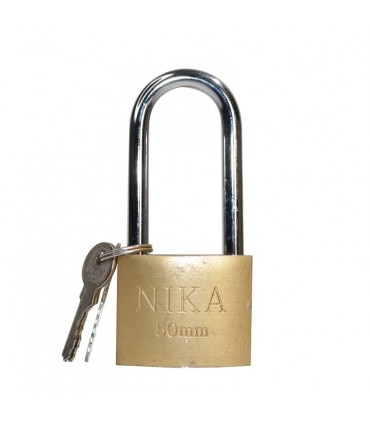 قفل آویز پایه بلند نیکا 50 میلی متر