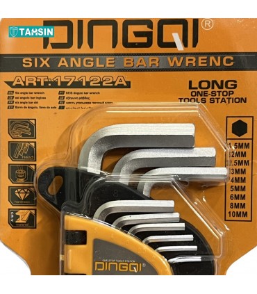 مجموعه 9 عددی آلن شش گوش برند دینگشی