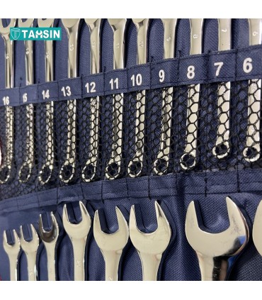 مجموعه 22 عددی آچار یکسر تخت یکسر رینگ SUNTOOLS