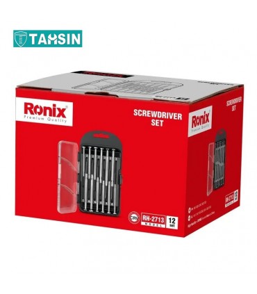 مجموعه 12 عددی پیچ گوشتی ساعتی رونیکس مدل RH-2713