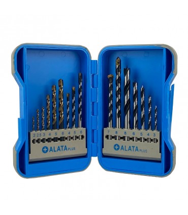 مجموعه 16 عددی مته چوب، آهن، دیوار ALATA