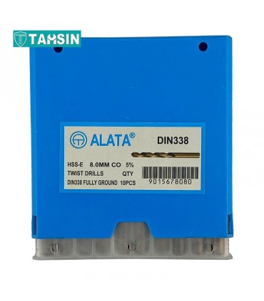 مجموعه 10 عددی مته کبالت ALATA سایز 8 میلی متر