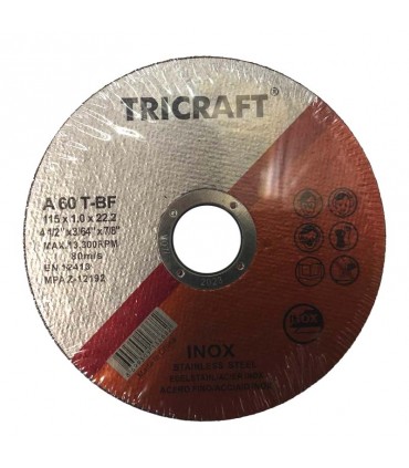 صفحه ميني برش  استيل تري كرافت  سایز  1*115 میلی متر