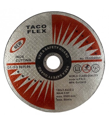صفحه سنگ برش استیل بر تاکو فلکس سایز 22.2*1.6*180