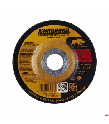 صفحه برش مینی آهن کرگدن سری گلد سایز ۱۱۵/۳/۲۲.۲۳