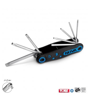 آچار آلن چاقویی ستاره ای نووا مدل NTK1140 تعداد 8 عددی