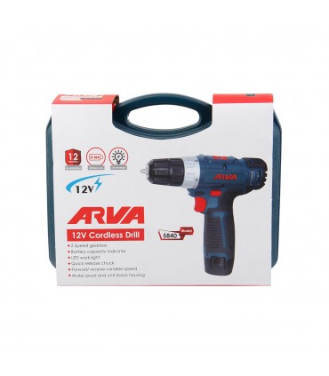 دریل پیچ گوشتی شارژی 12 ولت  5840 آروا