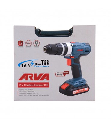 دریل شارژی آروا ARVA مدل 5803 (16ولت)