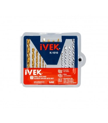 ست سر پیچگوشتی و مته ایوک IVEK مدل 1010
