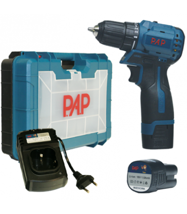 دریل شارژی پی ای پی PAP مدل 1820 ( براشلس 18ولت )