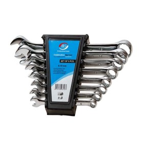 مجموعه 8 عددی آچار یکسر تخت یکسر رینگی بی اس مدل 819