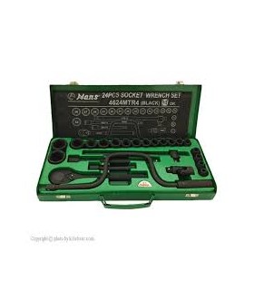 مجموعه 24 عددی آچار بکس هنس مدل 4624-6MT
