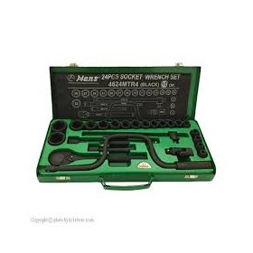 مجموعه 24 عددی آچار بکس هنس مدل 4624-6MT